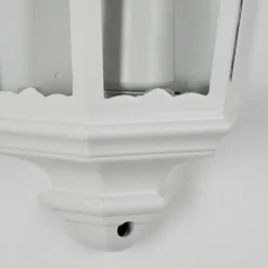 Luminaires Rustiques-hofstein Applique murale d'extérieur Hongkong Blanc, 1 lumière