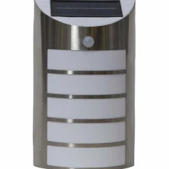 Luminaires Eglo Applique murale d'extérieur Eglo Z_SOLAR LED Argenté, 1 lumière, Détecteur de mouvement