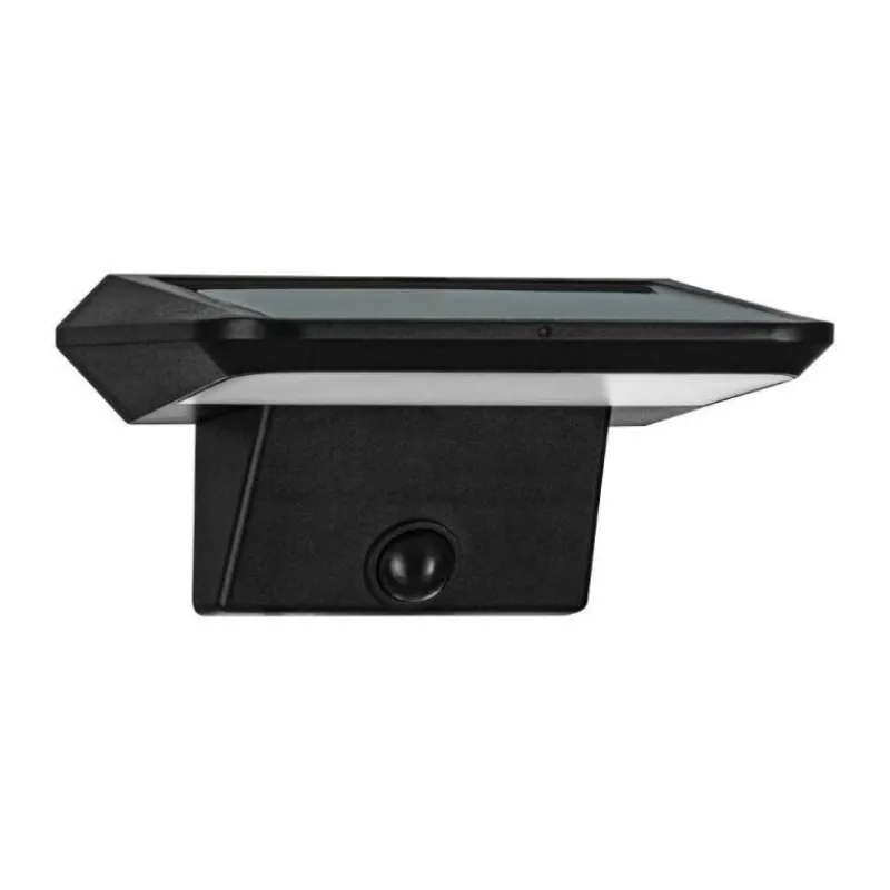 Luminaires Eglo Applique murale d'extérieur Eglo Z_SOLAR LED Noir, 40 lumières, Détecteur de mouvement
