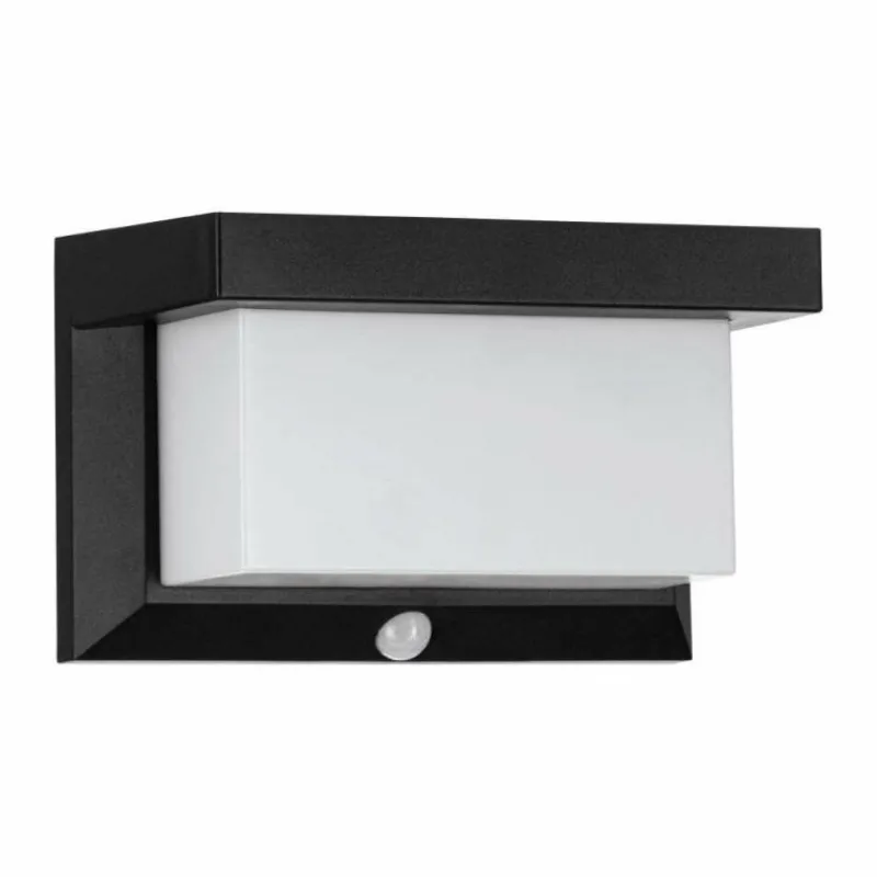 Luminaires Eglo Applique murale d'extérieur Eglo Z_SOLAR LED Noir, 32 lumières, Détecteur de mouvement