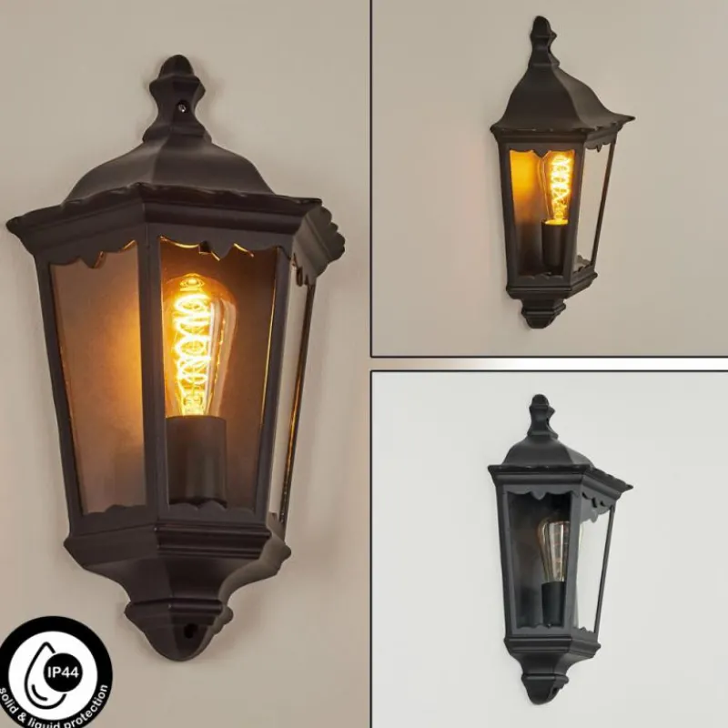 Luminaires Rustiques-hofstein Applique murale d'extérieur Hongkong Noir, 1 lumière