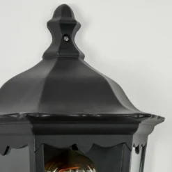 Luminaires Rustiques-hofstein Applique murale d'extérieur Hongkong Noir, 1 lumière