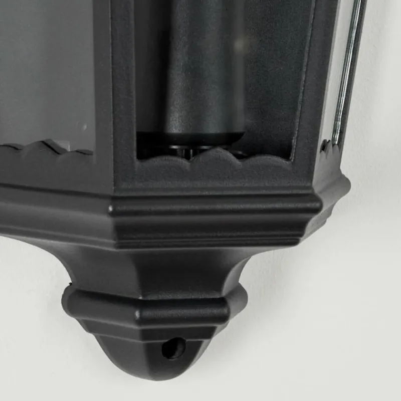 Luminaires Rustiques-hofstein Applique murale d'extérieur Hongkong Noir, 1 lumière