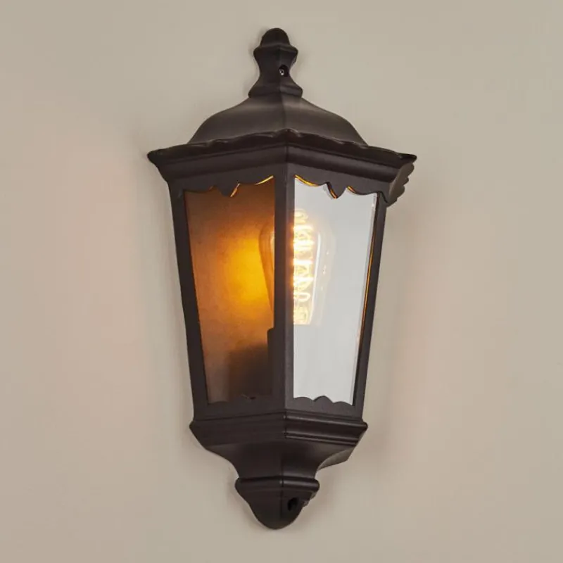 Luminaires Rustiques-hofstein Applique murale d'extérieur Hongkong Noir, 1 lumière