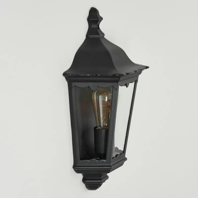 Luminaires Rustiques-hofstein Applique murale d'extérieur Hongkong Noir, 1 lumière