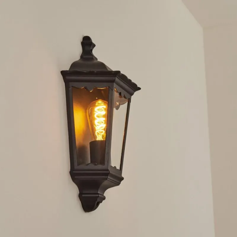 Luminaires Rustiques-hofstein Applique murale d'extérieur Hongkong Noir, 1 lumière