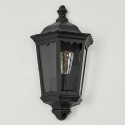 Luminaires Rustiques-hofstein Applique murale d'extérieur Hongkong Noir, 1 lumière