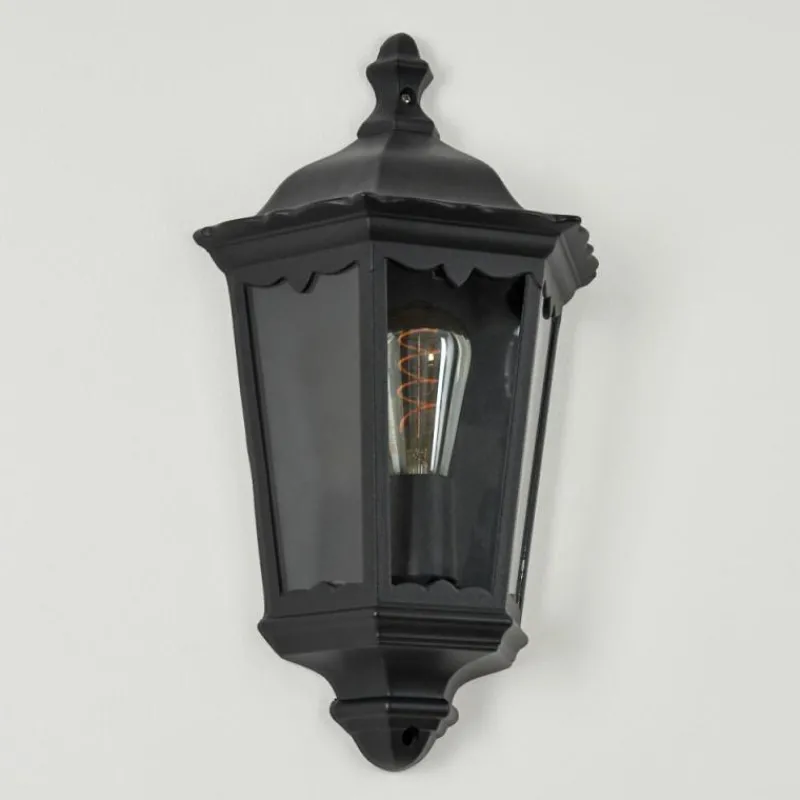 Luminaires Rustiques-hofstein Applique murale d'extérieur Hongkong Noir, 1 lumière