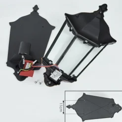 Luminaires Rustiques-hofstein Applique murale d'extérieur Hongkong Brun, Or, 1 lumière