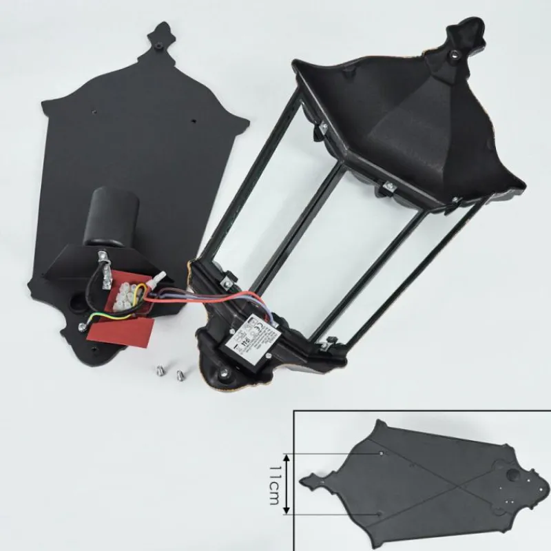 Luminaires Rustiques-hofstein Applique murale d'extérieur Hongkong Brun, Or, 1 lumière