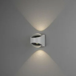 Luminaires Konstsmide Applique murale d'extérieur Konstsmide Bitonto LED Blanc, 2 lumières
