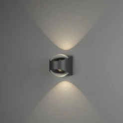 Luminaires Konstsmide Applique murale d'extérieur Konstsmide Bitonto LED Anthracite, 2 lumières
