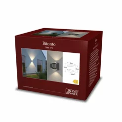 Luminaires Konstsmide Applique murale d'extérieur Konstsmide Bitonto LED Anthracite, 2 lumières