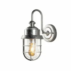 Luminaires Konstsmide Applique murale d'extérieur Konstsmide Cerignola Argenté, 1 lumière