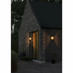 Luminaires Konstsmide Applique murale d'extérieur Konstsmide Carpi Laiton, Noir, 1 lumière