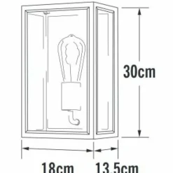 Luminaires Konstsmide Applique murale d'extérieur Konstsmide Carpi Laiton, Noir, 1 lumière