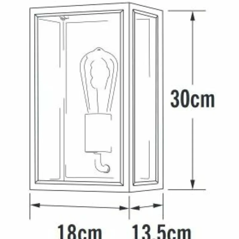 Luminaires Konstsmide Applique murale d'extérieur Konstsmide Carpi Laiton, Noir, 1 lumière