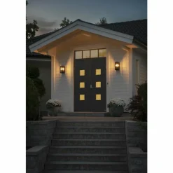 Luminaires Konstsmide Applique murale d'extérieur Konstsmide Carpi Laiton, Noir, 1 lumière