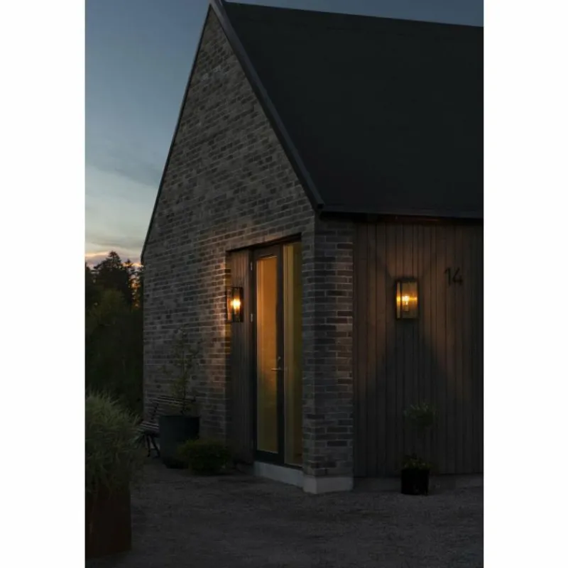 Luminaires Konstsmide Applique murale d'extérieur Konstsmide Carpi Laiton, Noir, 1 lumière