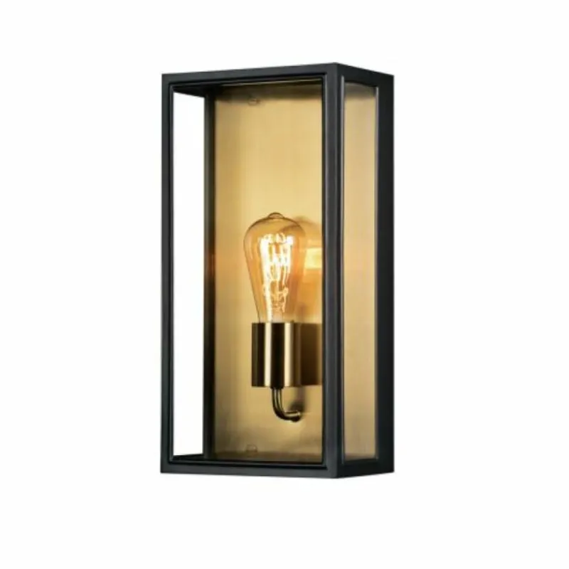 Luminaires Konstsmide Applique murale d'extérieur Konstsmide Carpi Laiton, Noir, 1 lumière