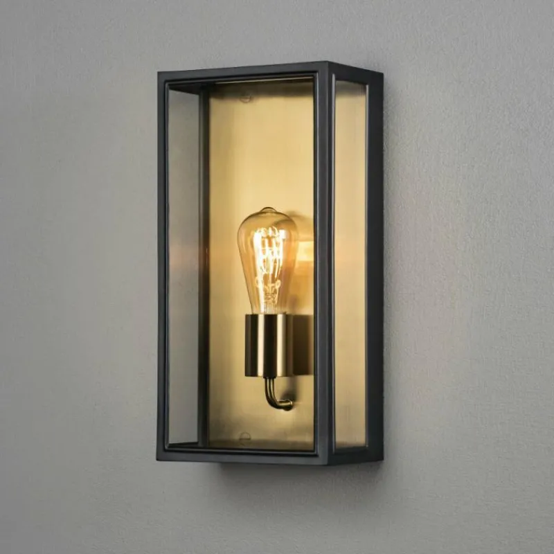 Luminaires Konstsmide Applique murale d'extérieur Konstsmide Carpi Laiton, Noir, 1 lumière