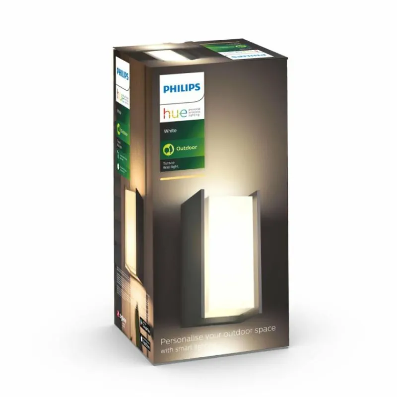 Luminaires Philips Applique murale d'extérieur set x 2 Philips Hue Turaco LED Anthracite, 1 lumière