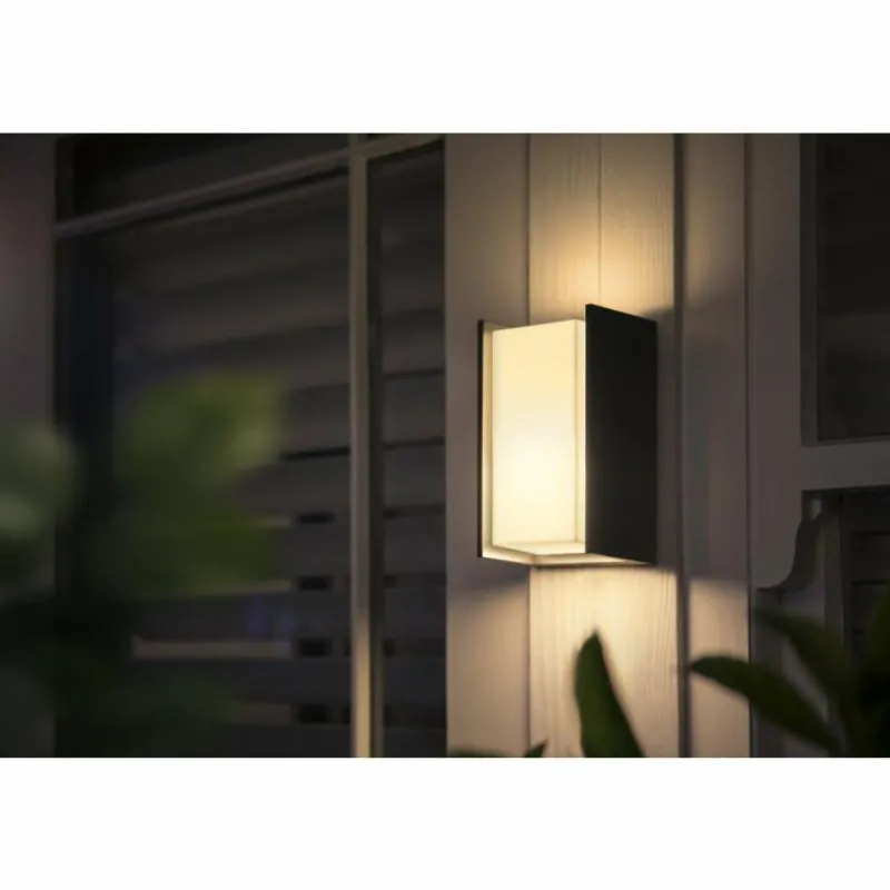 Luminaires Philips Applique murale d'extérieur set x 2 Philips Hue Turaco LED Anthracite, 1 lumière