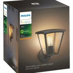 Luminaires Philips Applique murale d'extérieur Philips Hue White Inara LED Noir, 1 lumière