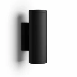 Luminaires Philips Applique murale d'extérieur set x 2 Philips Hue Appear LED Noir, 2 lumières, Changeur de couleurs