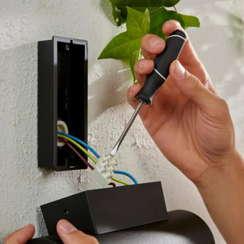 Luminaires Philips Applique murale d'extérieur set x 2 Philips Hue Appear LED Noir, 2 lumières, Changeur de couleurs