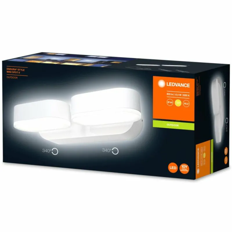 Luminaires Ledvance Applique murale d'extérieur LEDVANCE ENDURA® Blanc, 1 lumière