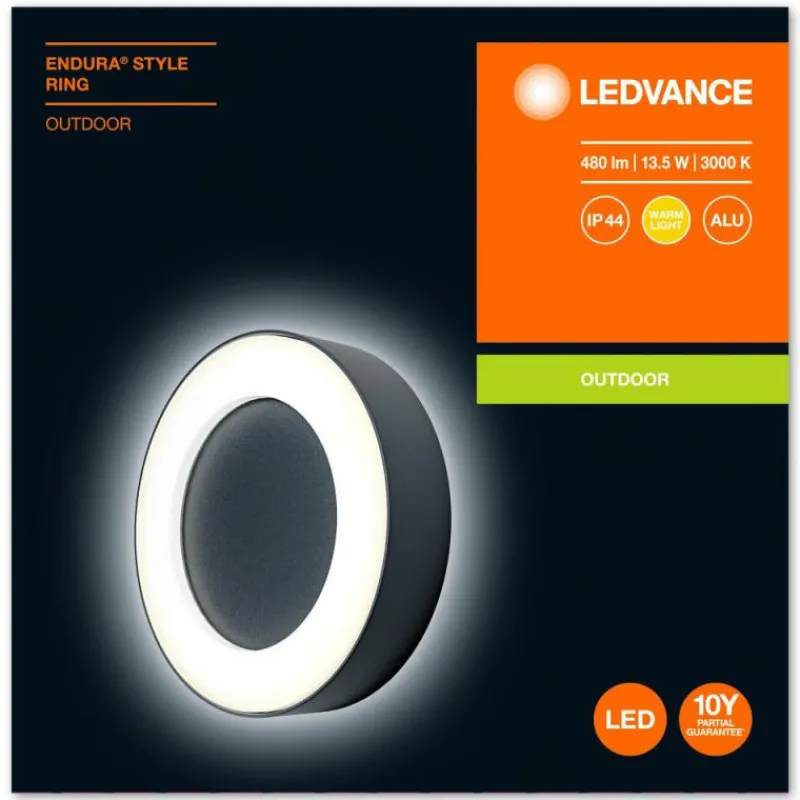 Luminaires Ledvance Applique murale d'extérieur LEDVANCE ENDURA® Gris, 1 lumière