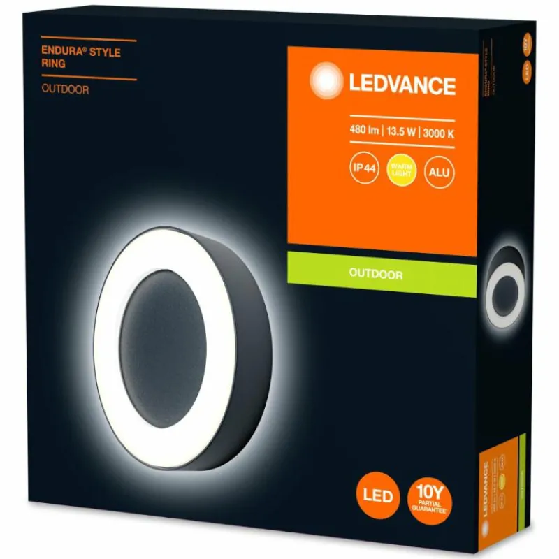 Luminaires Ledvance Applique murale d'extérieur LEDVANCE ENDURA® Gris, 1 lumière