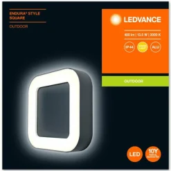 Luminaires Ledvance Applique murale d'extérieur LEDVANCE ENDURA® Gris, 1 lumière