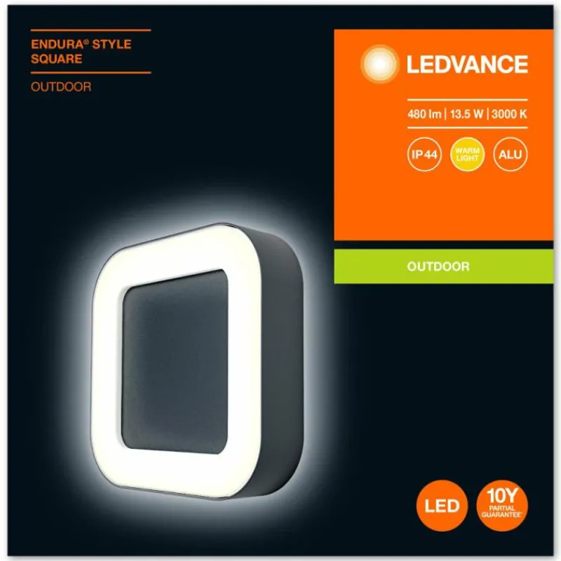 Luminaires Ledvance Applique murale d'extérieur LEDVANCE ENDURA® Gris, 1 lumière