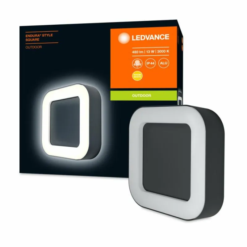 Luminaires Ledvance Applique murale d'extérieur LEDVANCE ENDURA® Gris, 1 lumière