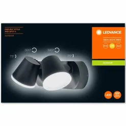 Luminaires Ledvance Applique murale d'extérieur LEDVANCE ENDURA® Gris, 2 lumières