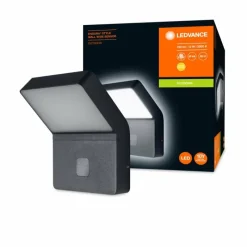 Luminaires Ledvance Applique murale d'extérieur LEDVANCE ENDURA® Gris, 1 lumière, Détecteur de mouvement