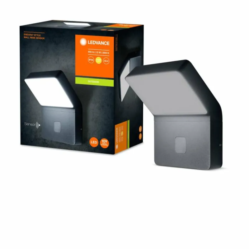 Luminaires Ledvance Applique murale d'extérieur LEDVANCE ENDURA® Gris, 1 lumière, Détecteur de mouvement
