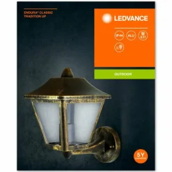Lampes Dorées-Luminaires Ledvance Applique murale d'extérieur LEDVANCE ENDURA® Or, Noir, 1 lumière