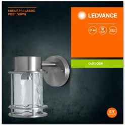 Luminaires Ledvance Applique murale d'extérieur LEDVANCE ENDURA® Acier inoxydable, 1 lumière