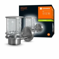 Luminaires Ledvance Applique murale d'extérieur LEDVANCE ENDURA® Acier inoxydable, 1 lumière, Détecteur de mouvement