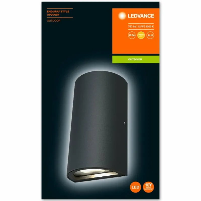 Luminaires Ledvance Applique murale d'extérieur LEDVANCE ENDURA® Gris, 1 lumière