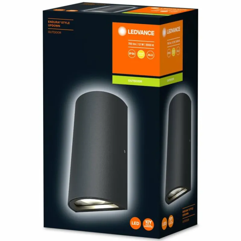 Luminaires Ledvance Applique murale d'extérieur LEDVANCE ENDURA® Gris, 1 lumière