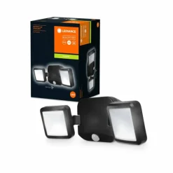 Luminaires Ledvance Applique murale d'extérieur LEDVANCE Battery Noir, 2 lumières, Détecteur de mouvement