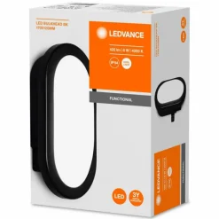Luminaires Ledvance Applique murale d'extérieur LEDVANCE BULKHEAD Noir, 1 lumière