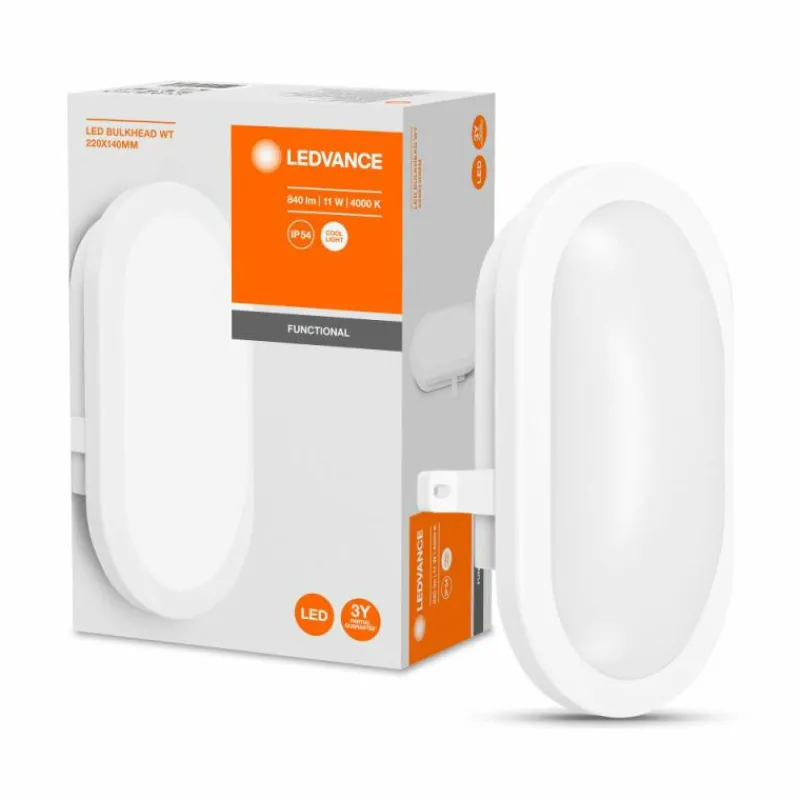 Luminaires Ledvance Applique murale d'extérieur LEDVANCE BULKHEAD Blanc, 1 lumière