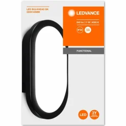 Luminaires Ledvance Applique murale d'extérieur LEDVANCE BULKHEAD Noir, 1 lumière