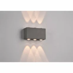 Luminaires Trio Applique murale d'extérieur Trio Clyde LED Anthracite, 2 lumières