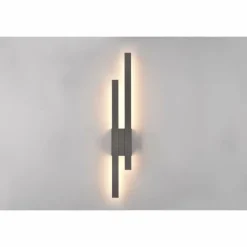 Luminaires Trio Applique murale d'extérieur Trio Tawa LED Anthracite, 2 lumières